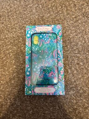 Lilly Pulitzer Turquoise Floral iPhone X/XS Case